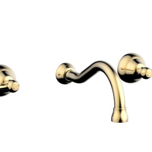 Phylrich REVERE & SAVANNAH Wall Lavatory Set DWL100 – Satin Brass