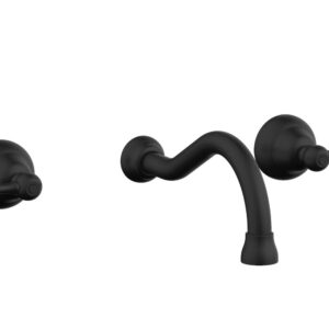 Phylrich REVERE & SAVANNAH Wall Lavatory Set DWL100 – Matte Black