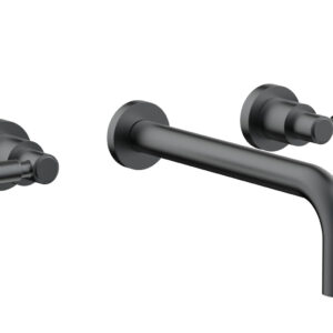 Phylrich BASIC Wall Lavatory Set 10″ Spout – Lever Handles DWL130-10 – Gun Metal