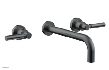 Phylrich BASIC Wall Lavatory Set 10" Spout - Lever Handles DWL130-10 - Gun Metal