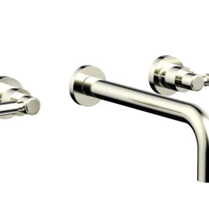 Phylrich BASIC Wall Lavatory Set 10″ Spout – Lever Handles DWL130-10 – Satin Nickel