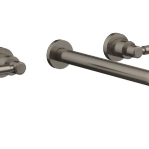 Phylrich BASIC Wall Lavatory Set 12″ Spout – Lever Handles DWL130-12 – Pewter