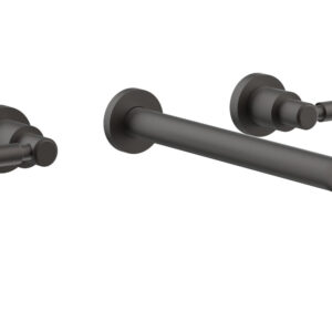 Phylrich BASIC Wall Lavatory Set 12″ Spout – Lever Handles DWL130-12 – Oil Rubbed Bronze