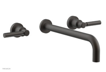 Phylrich BASIC Wall Lavatory Set 12" Spout - Lever Handles DWL130-12 - Oil Rubbed Bronze