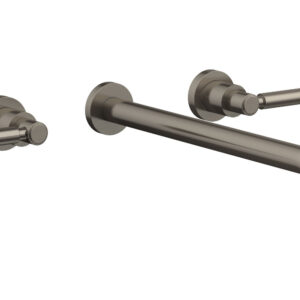 Phylrich BASIC Wall Lavatory Set 14″ Spout – Lever Handles DWL130-14 – Pewter