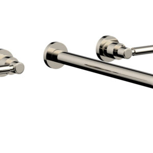 Phylrich BASIC Wall Lavatory Set 14″ Spout – Lever Handles DWL130-14 – Polished Nickel