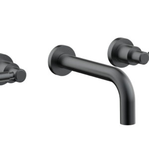 Phylrich BASIC Wall Lavatory Set 7 1/2″ Spout – Lever Handles DWL130 – Gun Metal