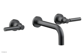 Phylrich BASIC Wall Lavatory Set 7 1/2" Spout - Lever Handles DWL130 - Gun Metal