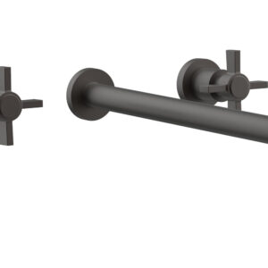 Phylrich BASIC Wall Lavatory Set 14″ Spout – Blade Cross Handles DWL137-14 – Oil Rubbed Bronze