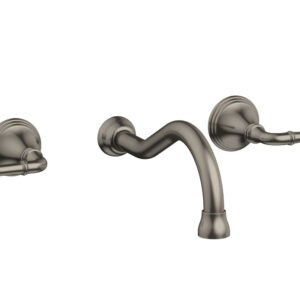 Phylrich 3RING Wall Lavatory Set – Straight Lever Handles DWL205 – Pewter