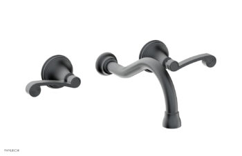 Phylrich 3RING Wall Lavatory Set - Curved Lever Handles DWL206 - Gun Metal