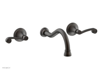 Phylrich 3RING Wall Lavatory Set - Curved Lever Handles DWL206 - Oil Rubbed Bronze