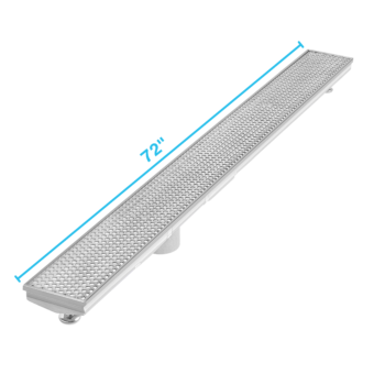 QM Delmar Series. 72" Adjustable Kit (2" outlet):  Mist (Tile-in) Line. Polished