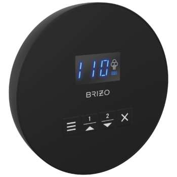 Brizo Other: Mystix™ Round Steam Control In Matte Black
