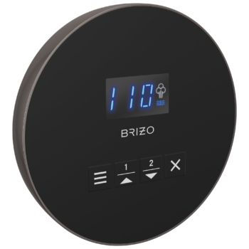 Brizo Other: Mystix™ Round Steam Control In Brilliance Black Onyx