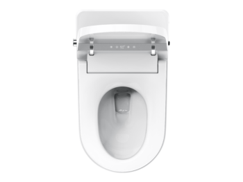 Trone Zendoro Smart Bidet Toilet Combo with Toe Touch Sensor, Auto-Open/Close, Digital Display, Heated Seat, Night Light, Auto-Flush, 1.6/1.1 GPF, White - Image 3