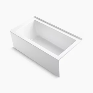 Kohler Underscore 60″ x 32″ alcove bath with integral apron, integral flange, and right-hand drain – White