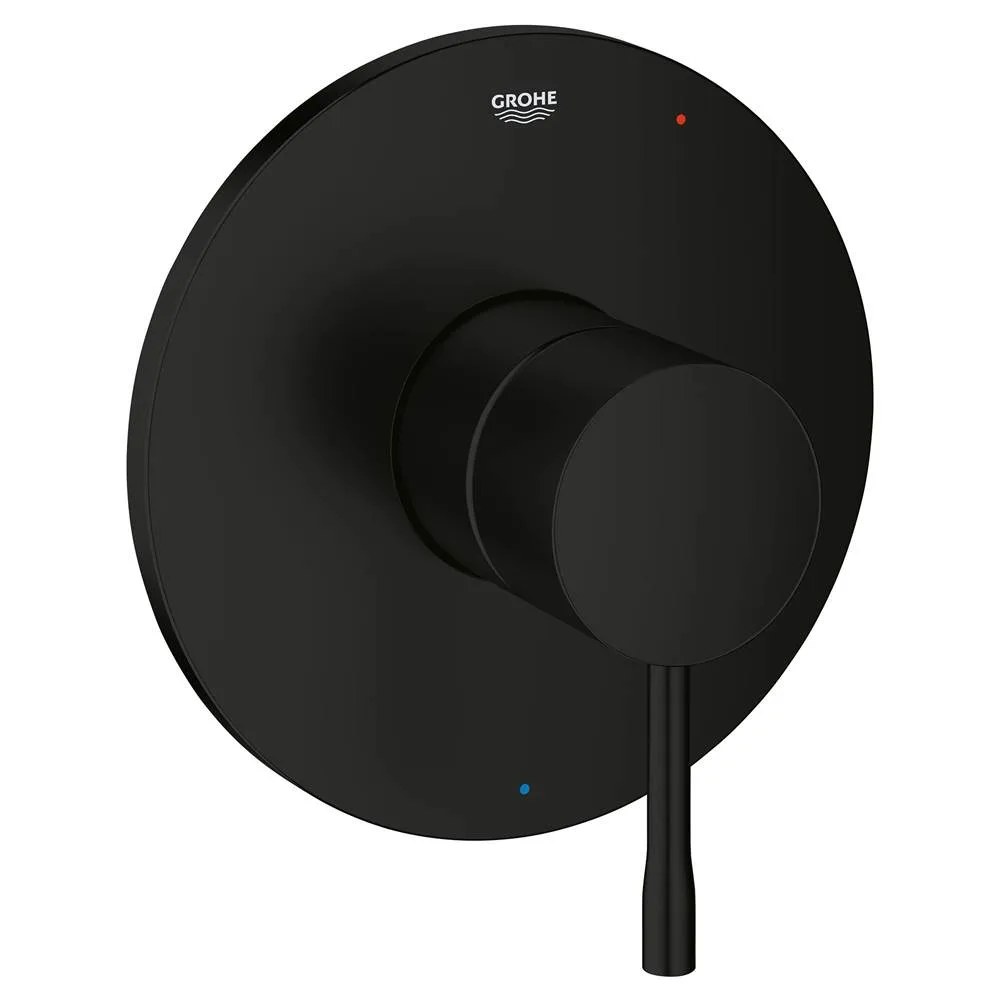 Grohe Pressure Balance Valve Trim With Cartridge in Matte Black