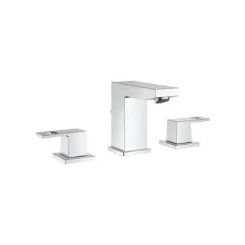 Grohe 8-Inch Widespread 2-Handle S-Size Bathroom Faucet 1.2 Gpm in Hard Graphite