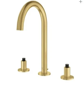 Grohe 8-Inch Widespread 2-Handle M-Size Bathroom Faucet 1.2 Gpm in Brushed Cool Sunrise