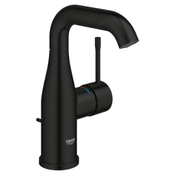 Grohe Single Hole Single-Handle M-Size Bathroom Faucet 1.2 Gpm in Matte Black