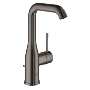 Grohe Single Hole Single-Handle L-Size Bathroom Faucet 1.2 Gpm in Hard Graphite