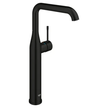Grohe Single Hole Single-Handle Deck Mount Vessel Sink Faucet 1.2 Gpm in Matte Black
