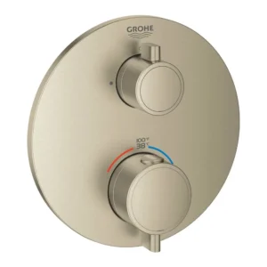 Grohe Dual Function 2-Handle Thermostatic Valve Trim in Brushed Nickel