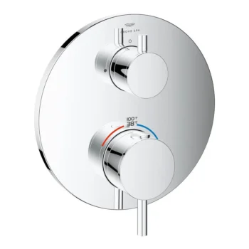 Grohe Dual Function 2-Handle Thermostatic Valve Trim in Chrome