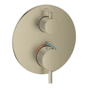 Grohe Dual Function 2-Handle Thermostatic Valve Trim in Brushed Nickel