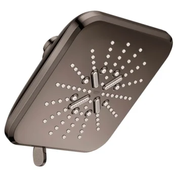 Grohe Shower Head, 6-1/2 - 3 Sprays, 1.75Gpm in Hard Graphite