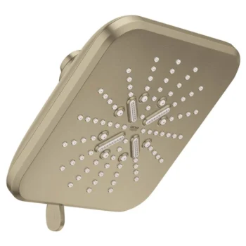 Grohe Shower Head, 6-1/2 - 3 Sprays, 1.75Gpm in Brushed Nickel