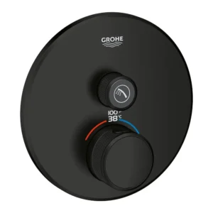 Grohe Single Function Thermostatic Valve Trim in Matte Black