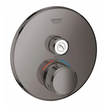 Grohe Single Function Thermostatic Valve Trim in Hard Graphite
