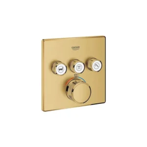 Grohe Triple Function Thermostatic Valve Trim in Brushed Cool Sunrise