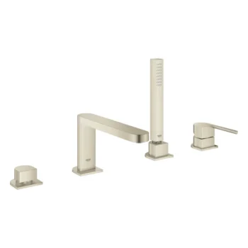 Grohe 4-Hole Single-Handle Deck Mount Roman Tub Faucet With 1.75 Gpm Hand Shower in Brushed Nickel