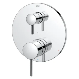 Grohe Timeless Pressure Balance Valve Trim With 2-Way Diverter With Cartridge in Chrome