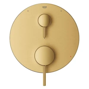 Grohe Timeless Pressure Balance Valve Trim With 3-Way Diverter With Cartridge in Brushed Cool Sunrise