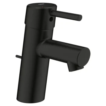 Grohe Single Hole Single-Handle S-Size Bathroom Faucet 1.2 Gpm in Matte Black