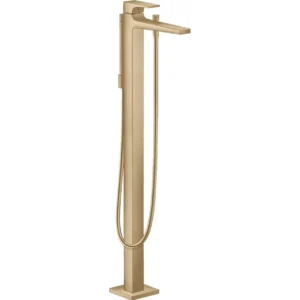 Hansgrohe Metropol Freestanding Tub Filler Trim with Lever Handle and 1.75 GPM Handshower in Brushed Bronze