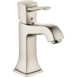 Hansgrohe Metropol Classic Single-Hole Faucet 110 with Pop-Up Drain, 0.5 GPM in Brushed Nickel