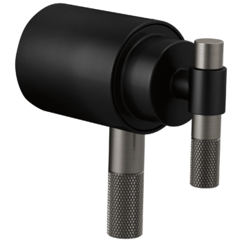 Brizo Litze®: Tempassure® Thermostatic Trim Handle Kit - T-Lever In Matte Black / Luxe Steel