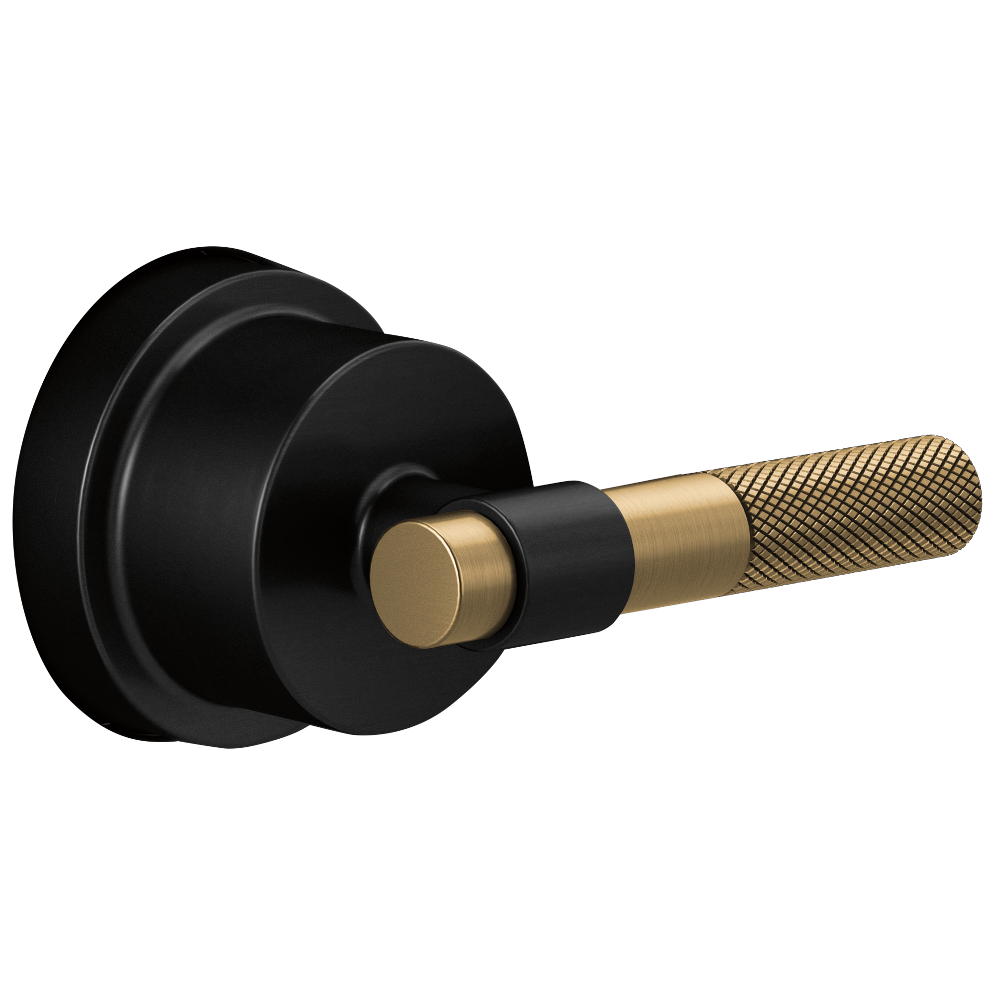 Brizo Litze®: Sensori® Thermostatic Valve Trim Handle Kit - T-Lever In Matte Black / Luxe Gold