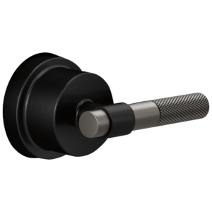 Brizo Litze®: Sensori® Thermostatic Valve Trim Handle Kit – T-Lever In Matte Black / Luxe Steel