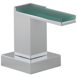 Brizo Siderna®: Roman Tub Faucet Green Glass Lever Handle Kit In Chrome