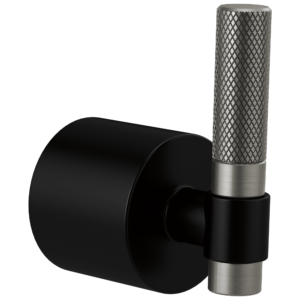 Brizo Litze®: Single-Handle Freestanding Tub Filler Handle Kit – T-Lever In Matte Black / Luxe Steel