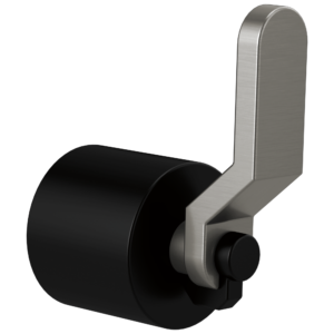 Brizo Litze®: Single-Handle Freestanding Tub Filler Handle Kit – Industrial Lever In Matte Black / Luxe Steel