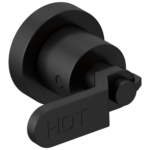 Brizo Litze®: Two-Handle Wall Mount Tub Filler Handle Kit - Industrial Lever In Matte Black