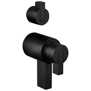 Brizo Litze®: Tempassure® Thermostatic Valve With Diverter Trim Handle Kit – Lever In Matte Black