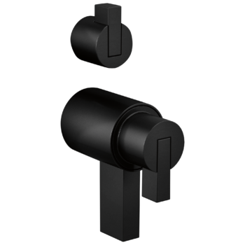 Brizo Litze®: Tempassure® Thermostatic Valve With Diverter Trim Handle Kit - Lever In Matte Black